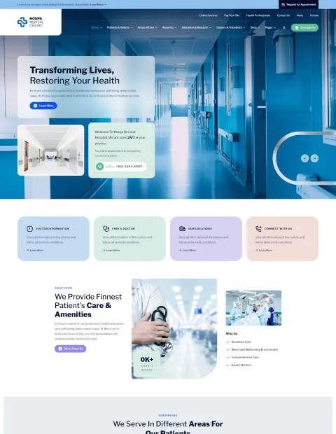 Hospital clinico diseño web