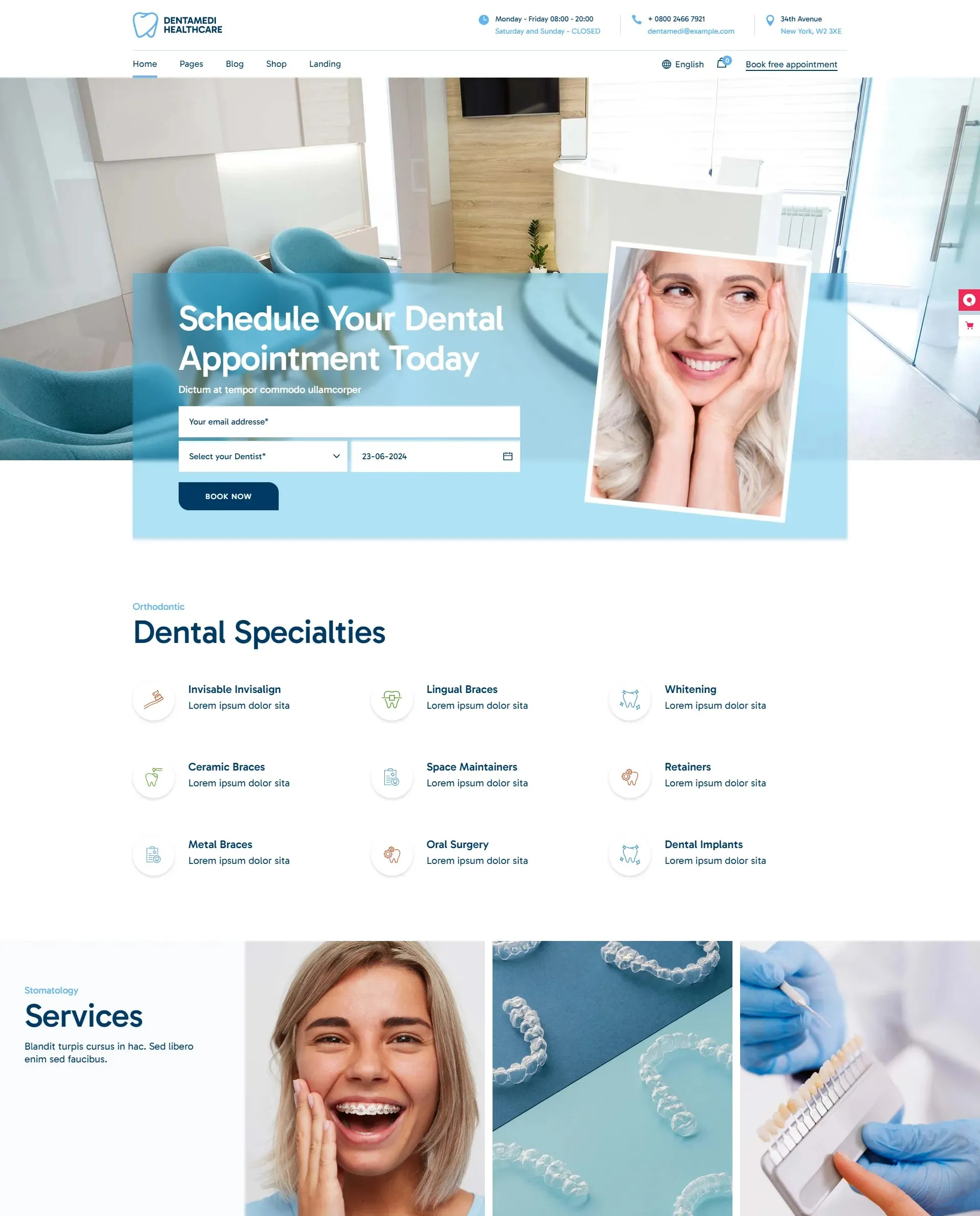 dentistas y clinicas dentales diseño web