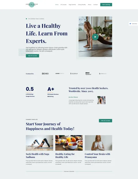 Diseño Web Estudio de Yoga